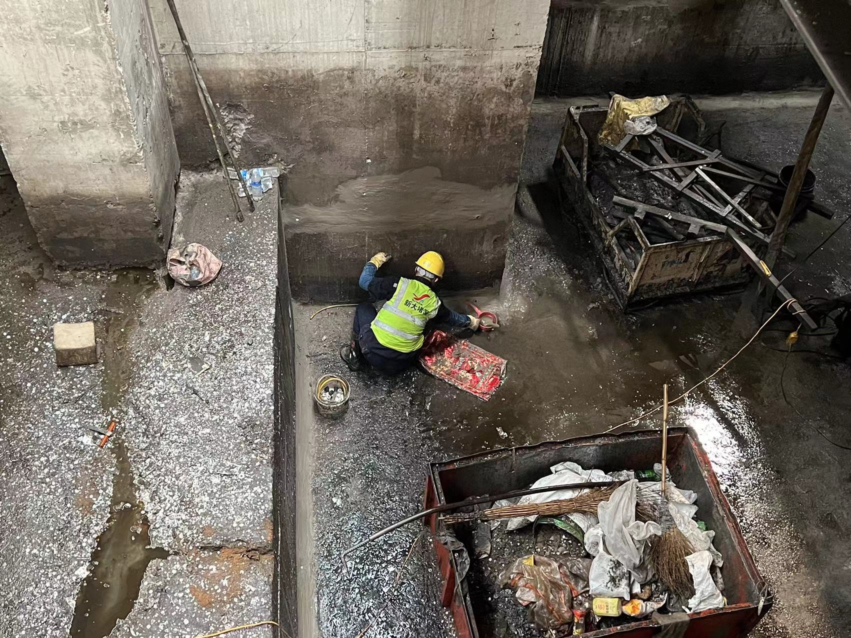 石家庄井陉矿区基坑渗漏水堵漏